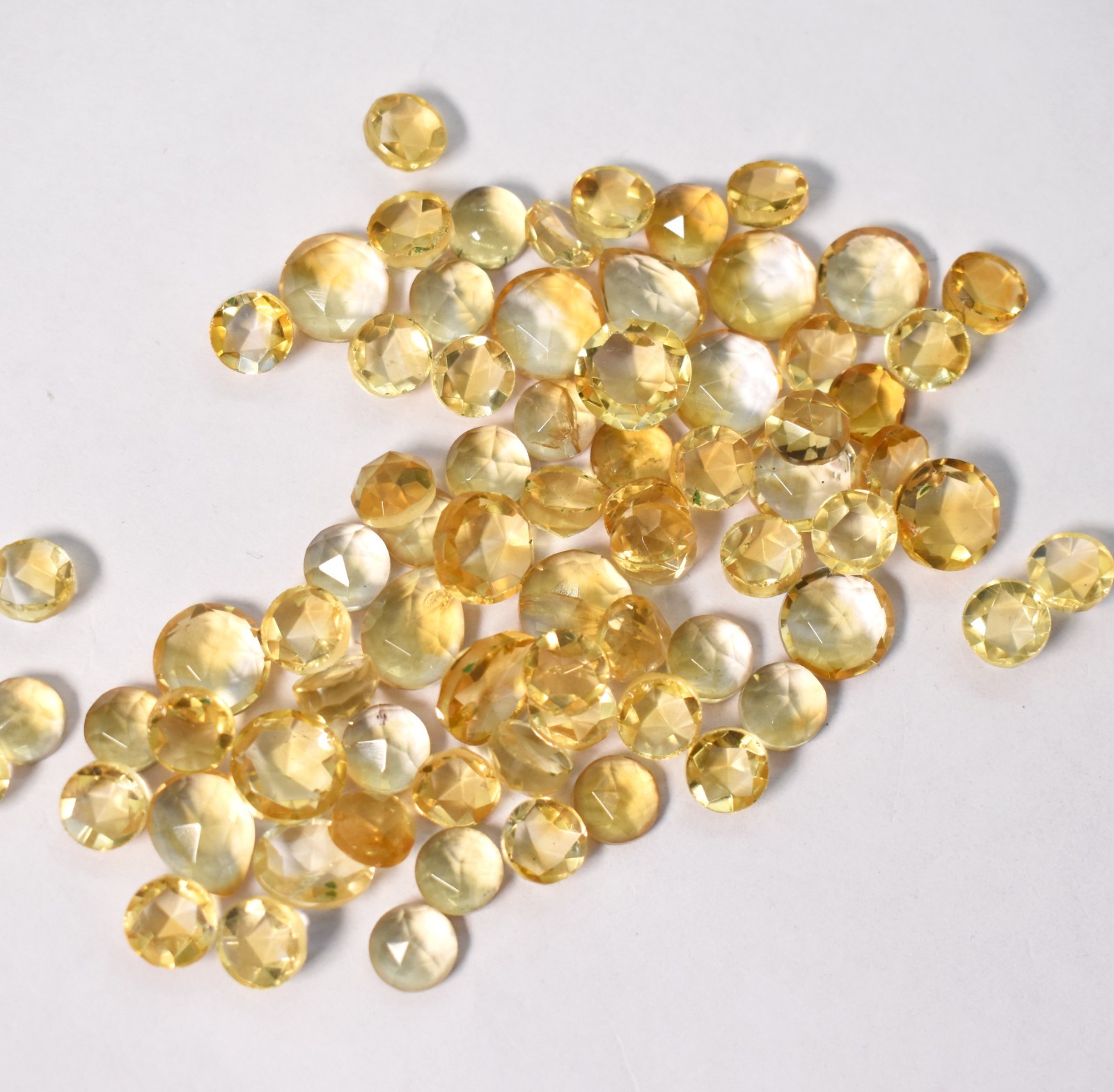 Natural Citrine Almonds Shape Checker Briolette Cut Loose Gemstone 10X10X5 mm