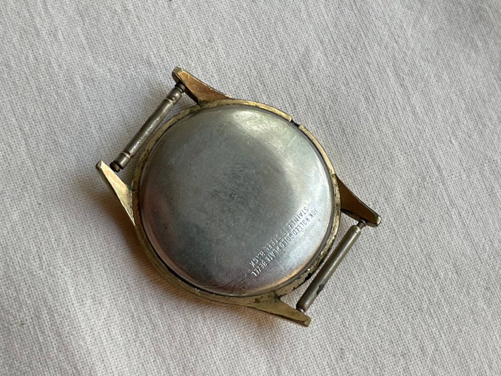Benrus model BH 14 – GREAT DIAL – rolled gold mens watch AS IS, lot0408