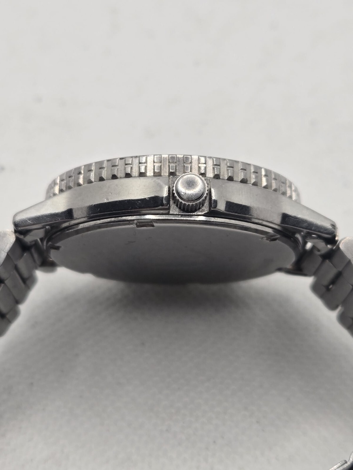 Vintage Seiko Mens Baby Arnie H556-5029 Quartz Stainless Steel Watch – Working