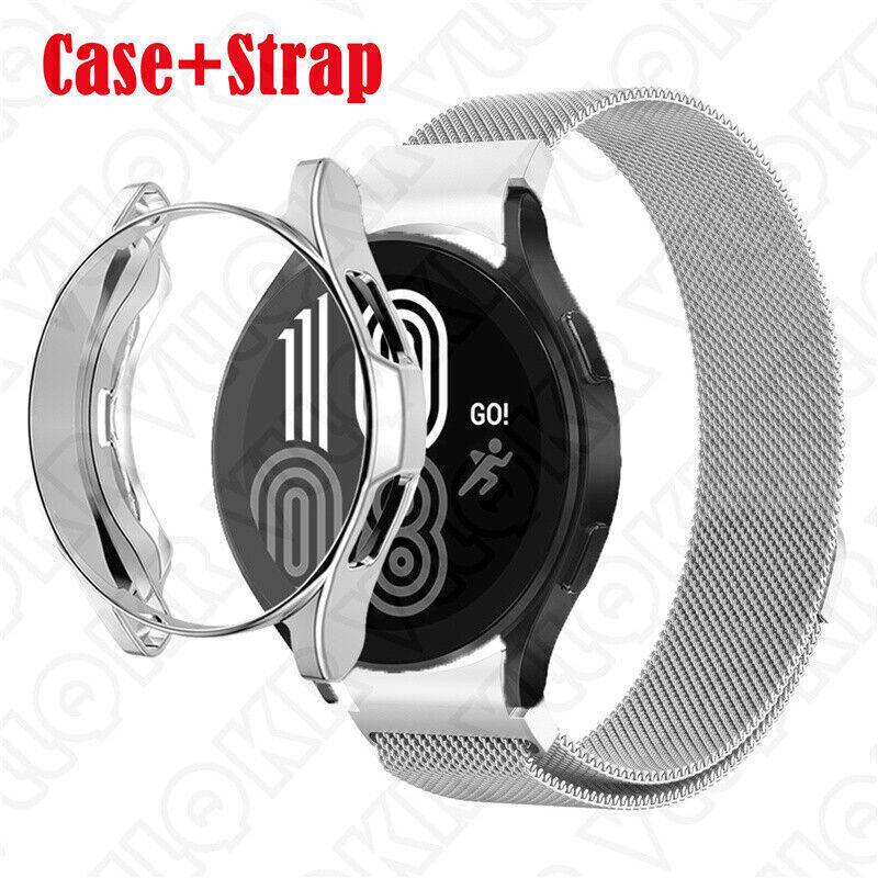 Magnetic Metal Band Strap+Case For Samsung Galaxy Watch 4 5 6 7 40/42/44/46/47mm