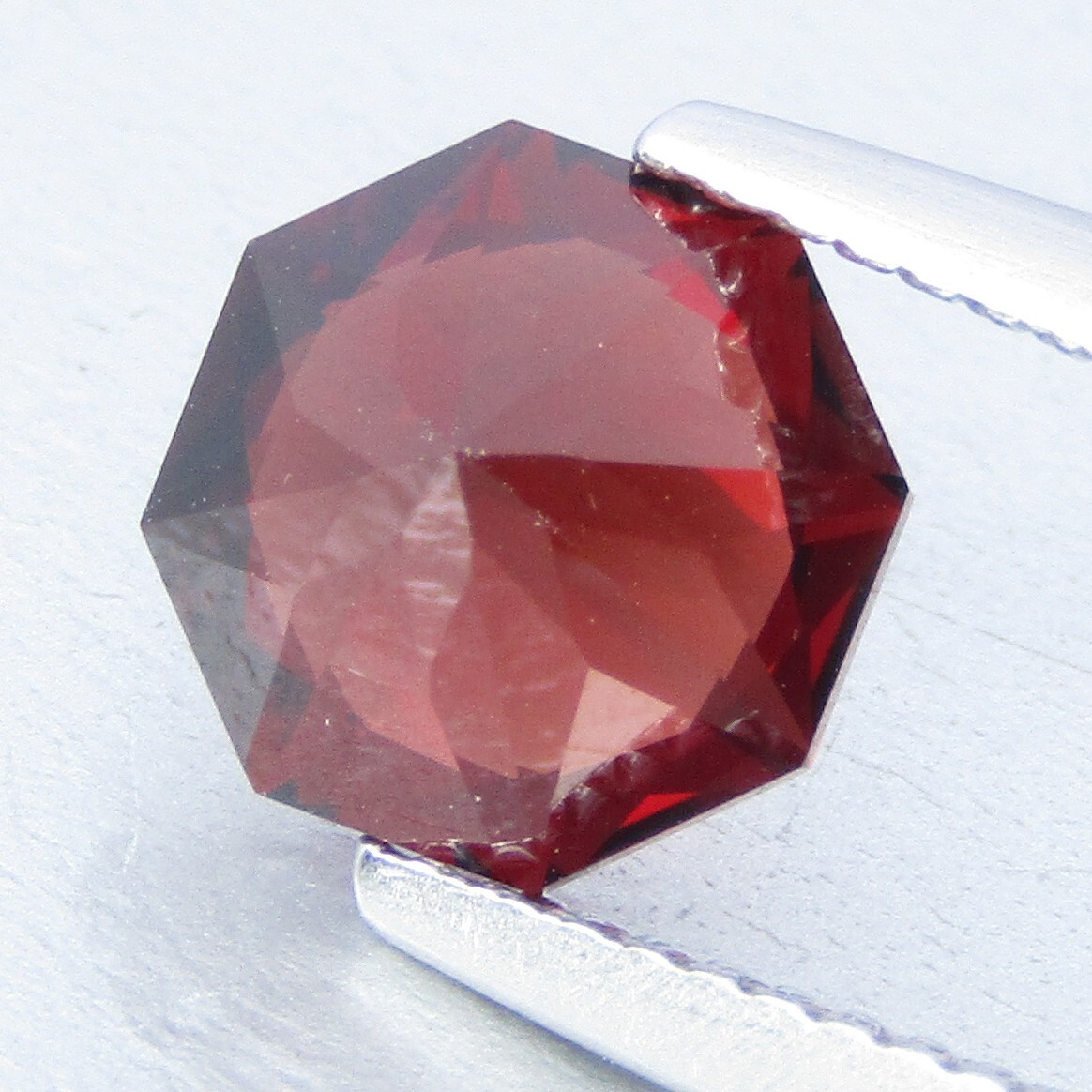 2.26Cts Natural Attractive Red Color Almandine Garnet 7.6mm Octagonal Cut Gem