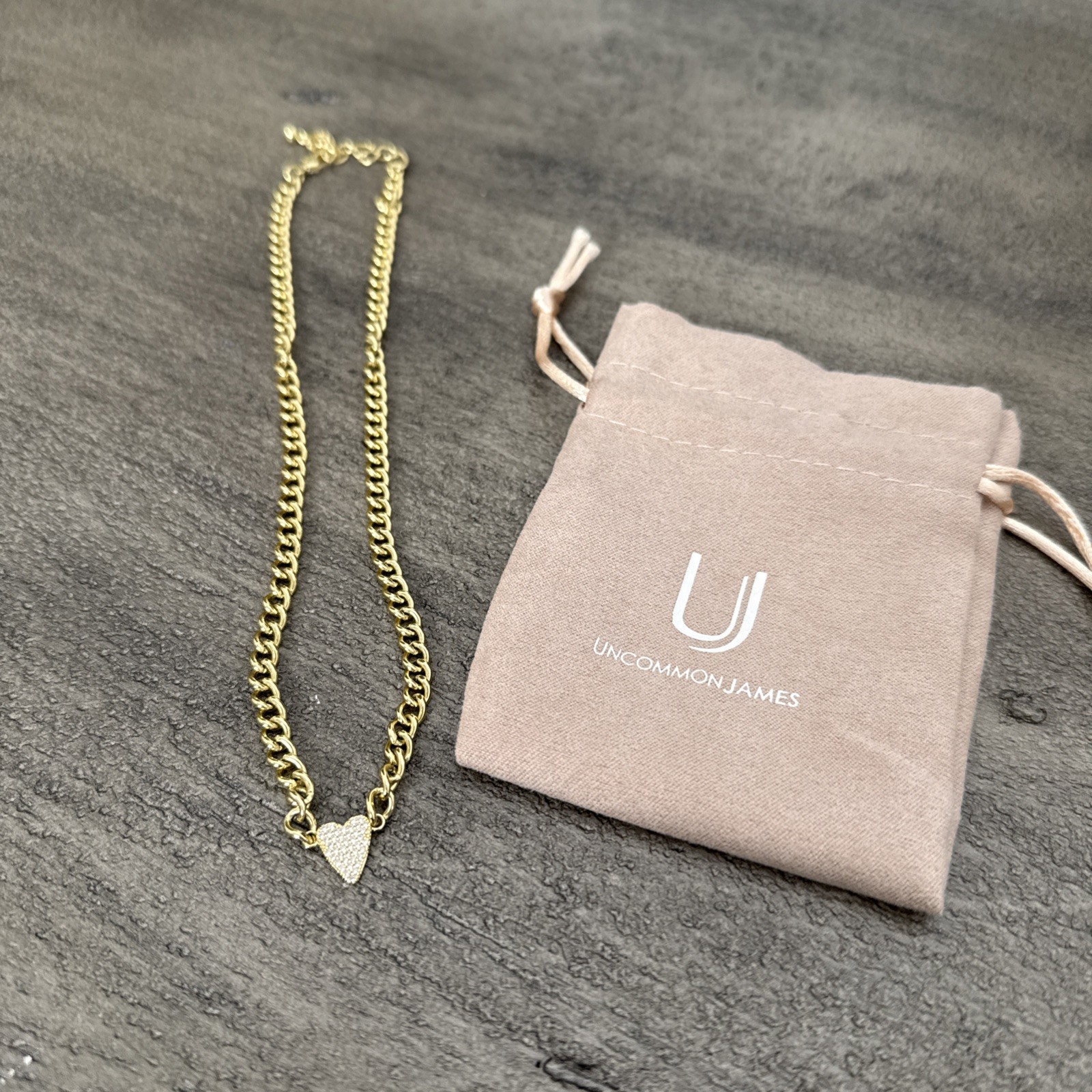 Uncommon James Heart Necklace Gold 16” w/extender