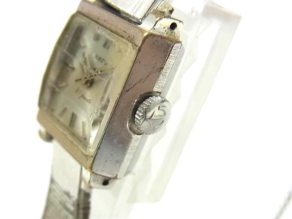 [A1R] Working Item Rado 21Jewels SS Manual Wind Watch Men Ladies Silver [r9n]