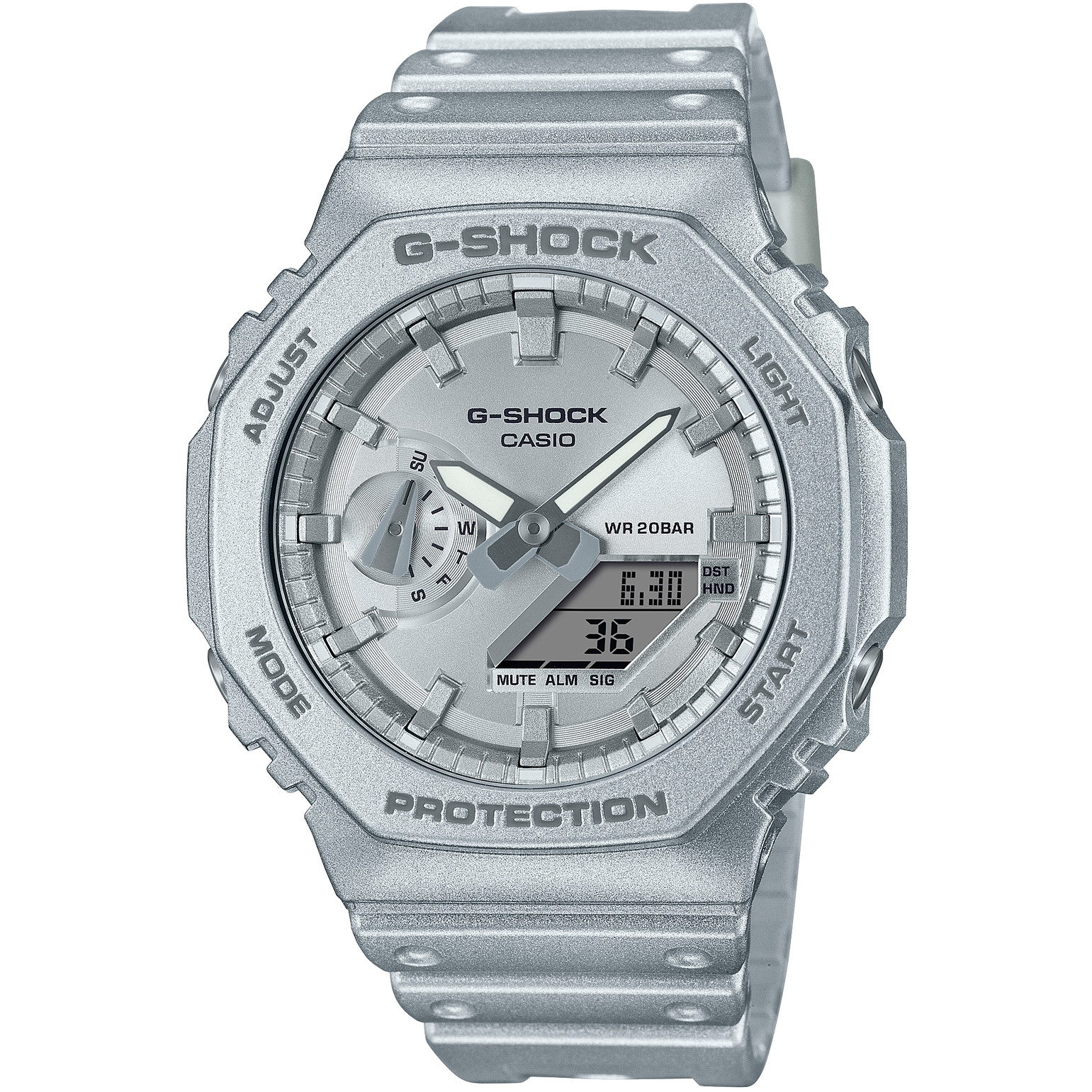 CASIO G-SHOCK GA-2100FF-8AJF Forgotten future Watch Metallic Silver 45.4mm