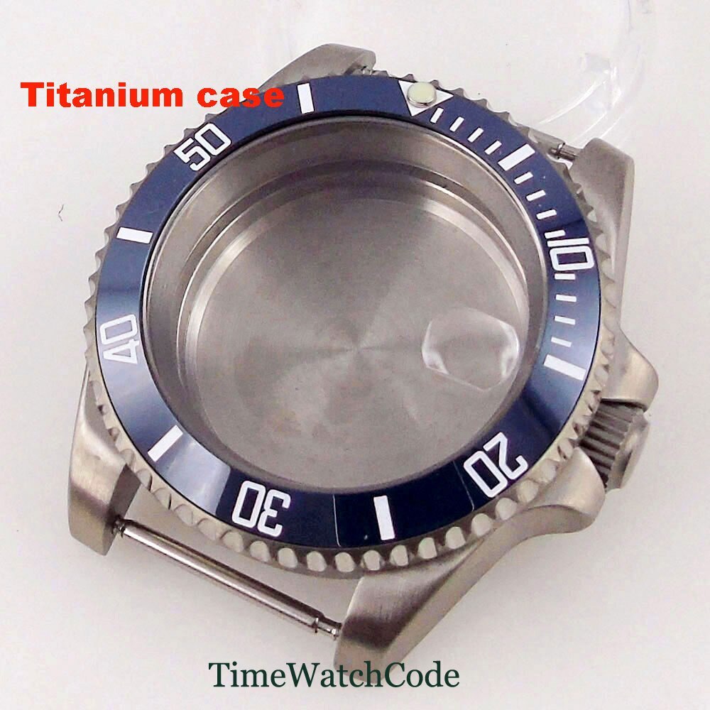 Titanium Watch Case 40mm 200m Waterproof Fit NH35 NH36 ETA2824 PT5000 Movement