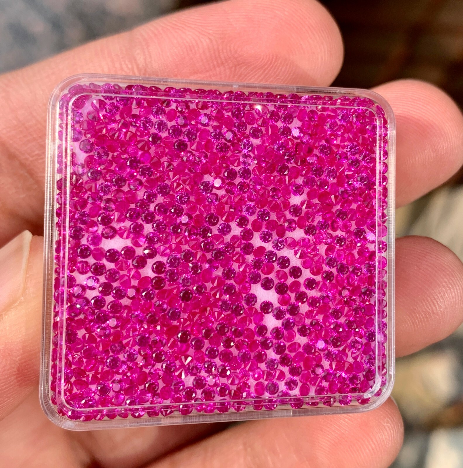 500 Pcs Natural MOGOK Pink Ruby 2.00 mm Round Certified AAA+ Treated Gemstone