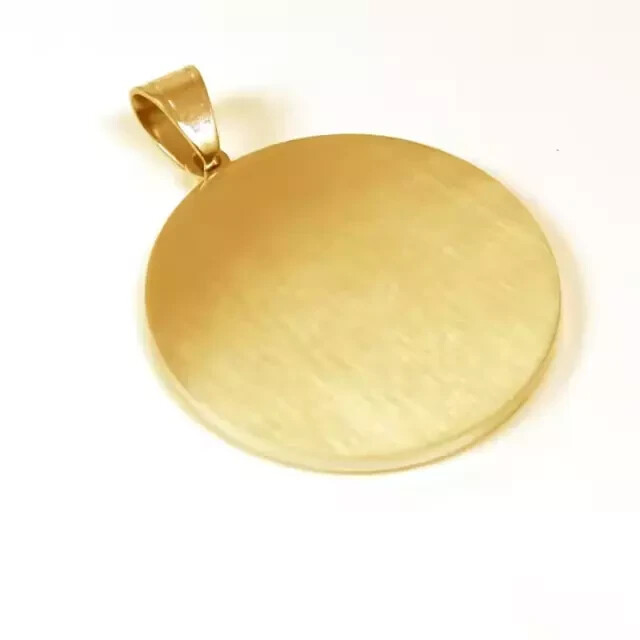 Stainless Steel Enamel Medusa Greek Word Pendant Christmas Gift for Men No Chain