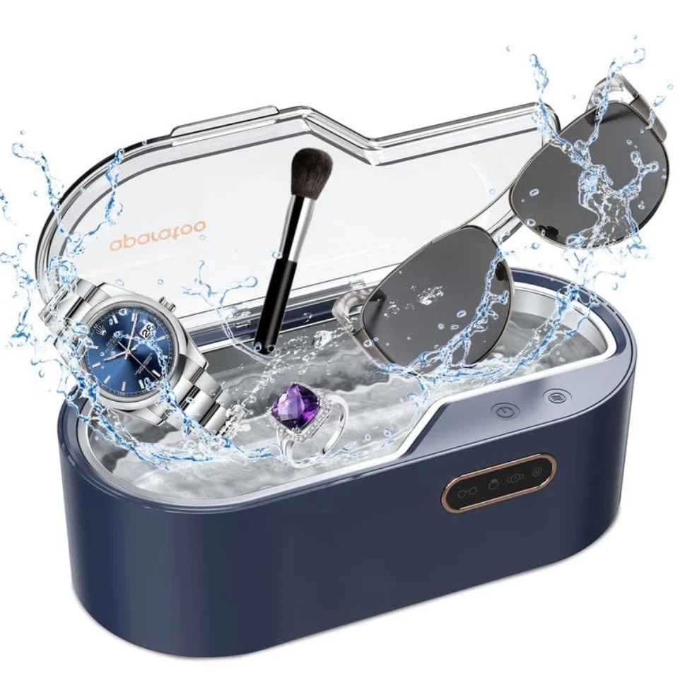 450ml Ultrasonic Jewelry Cleaner Machine with 4 Time Settings 45KHz