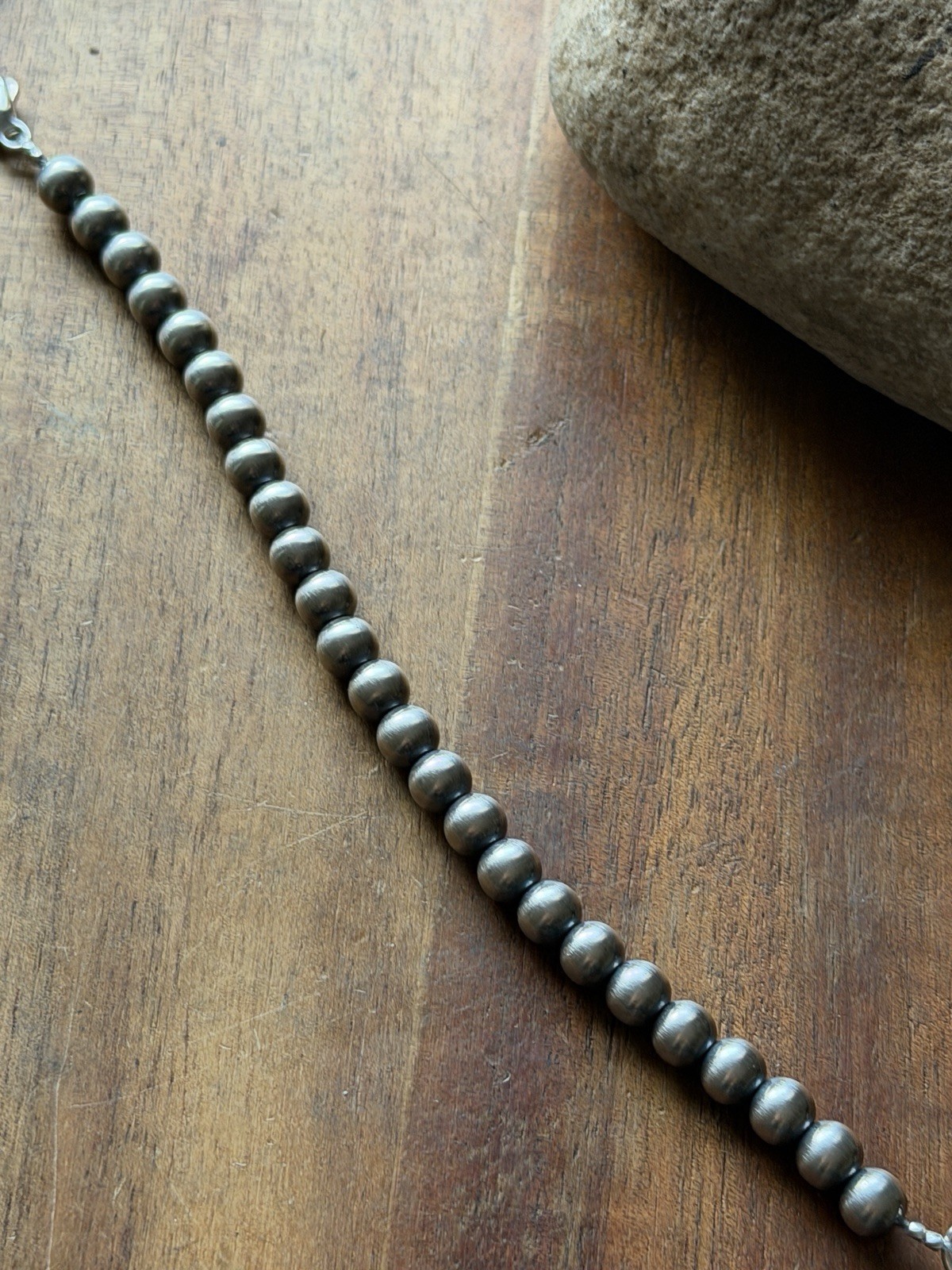 Necklace Chain Extender Sterling Silver Pearls Bead 6mm 6 Inch Lobster Clasp