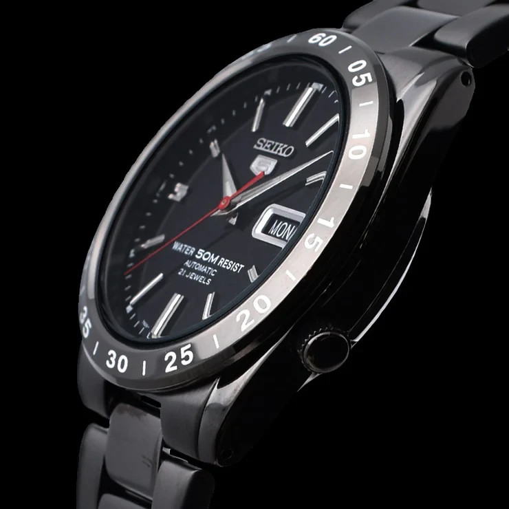 Seiko 5 Automatic SNKE03K1(SNKE03KC) Black Dial 21 Jewels Men’s Watch NEW Japan