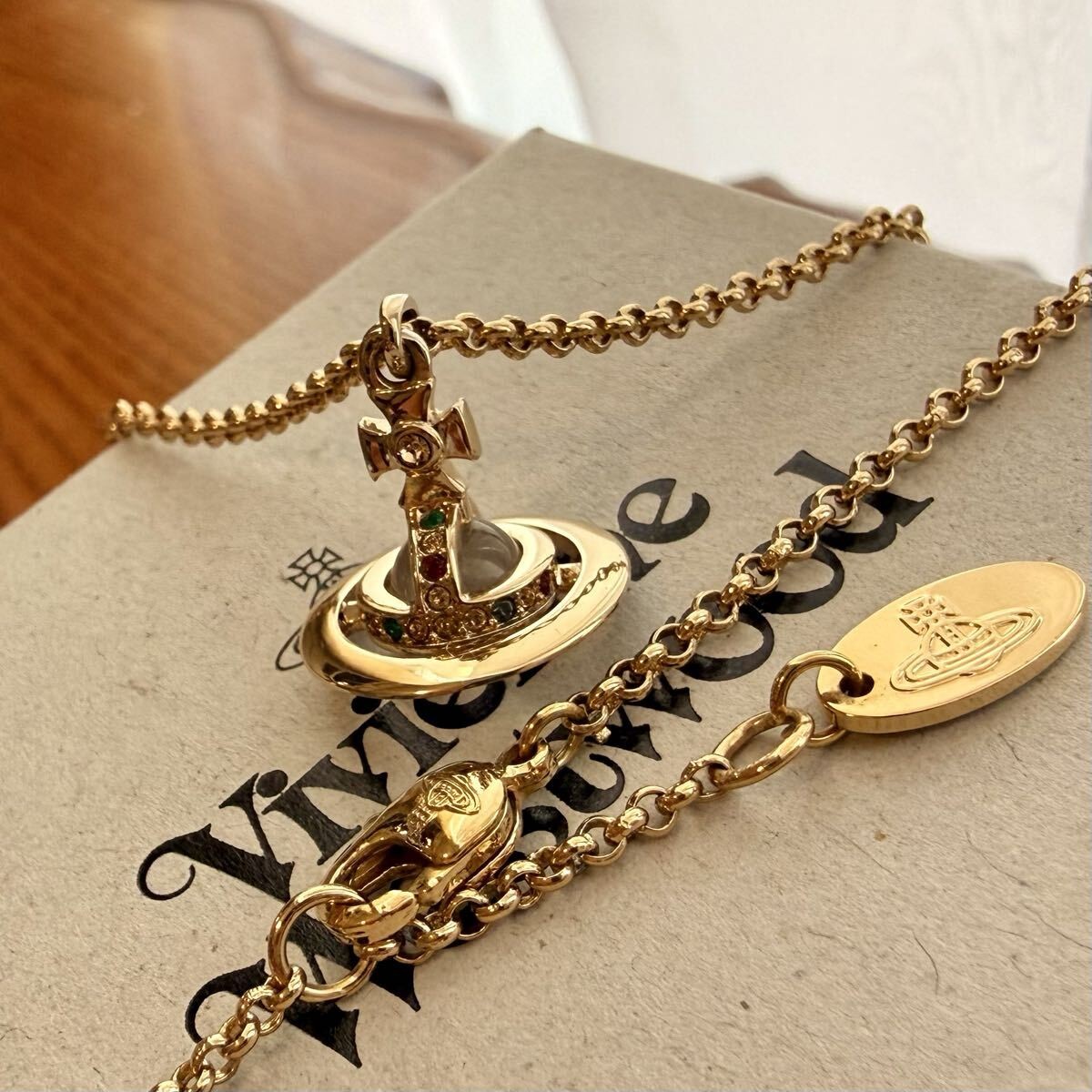 Vivienne Westwood Petite Orb Necklace Gold Pendant Authentic Japan Current