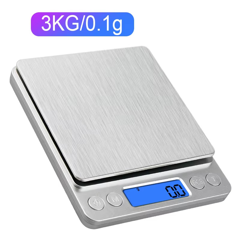 Digital Jewelry Kitchen Scale 500g 0.01g / 3kg 0.1g Electronic Food Scale
