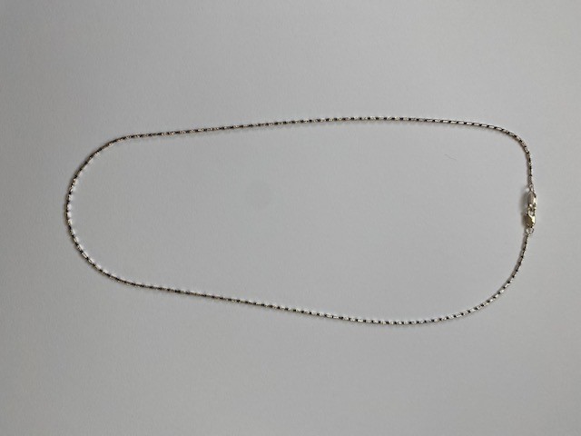 Black Ruthenium Bar Cable Silver 925 Glasses Chain/ Nacklace