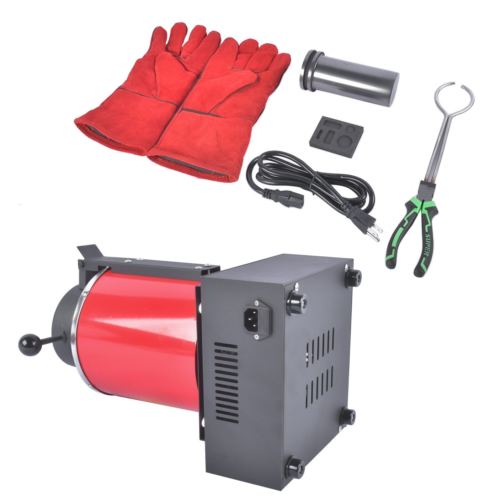 2KG Gold Melting Furnace 1150°C/2102°F Small High-Temperature Casting Furnaces