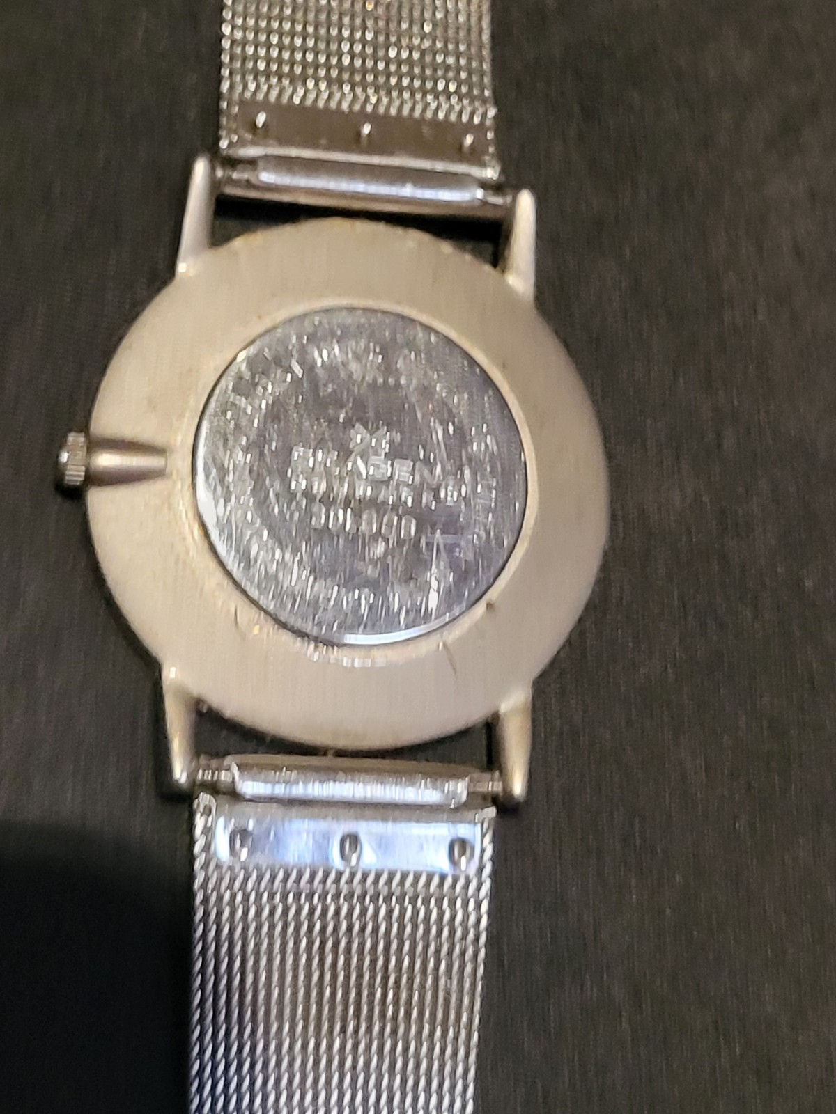 Skagen Steel 39LSSB Mens Watch Mesh Band Ultra Slim New Battery Working