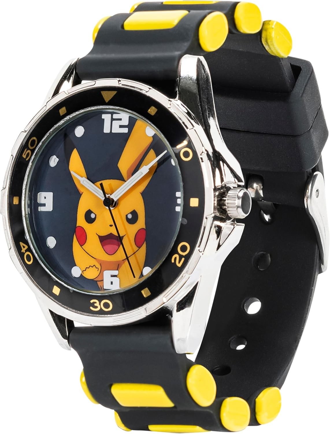 Accutime Pokemon Pikachu Analog Quartz Watch for Kids Boys Girls Adults