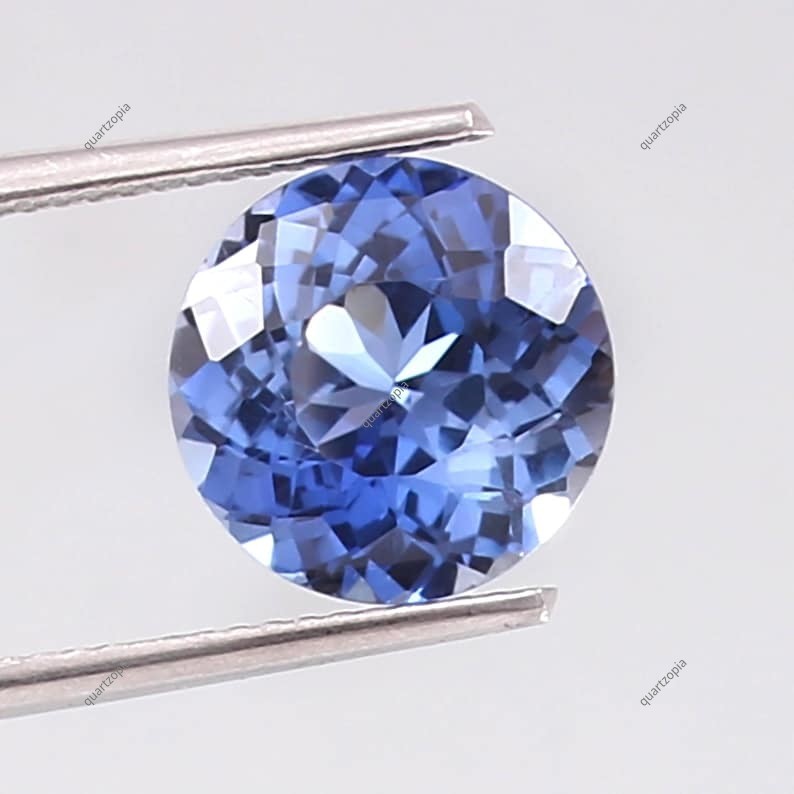 11.40 Ct Natural Ceylon Blue Sapphire Round Cut Certified Loose Gemstone