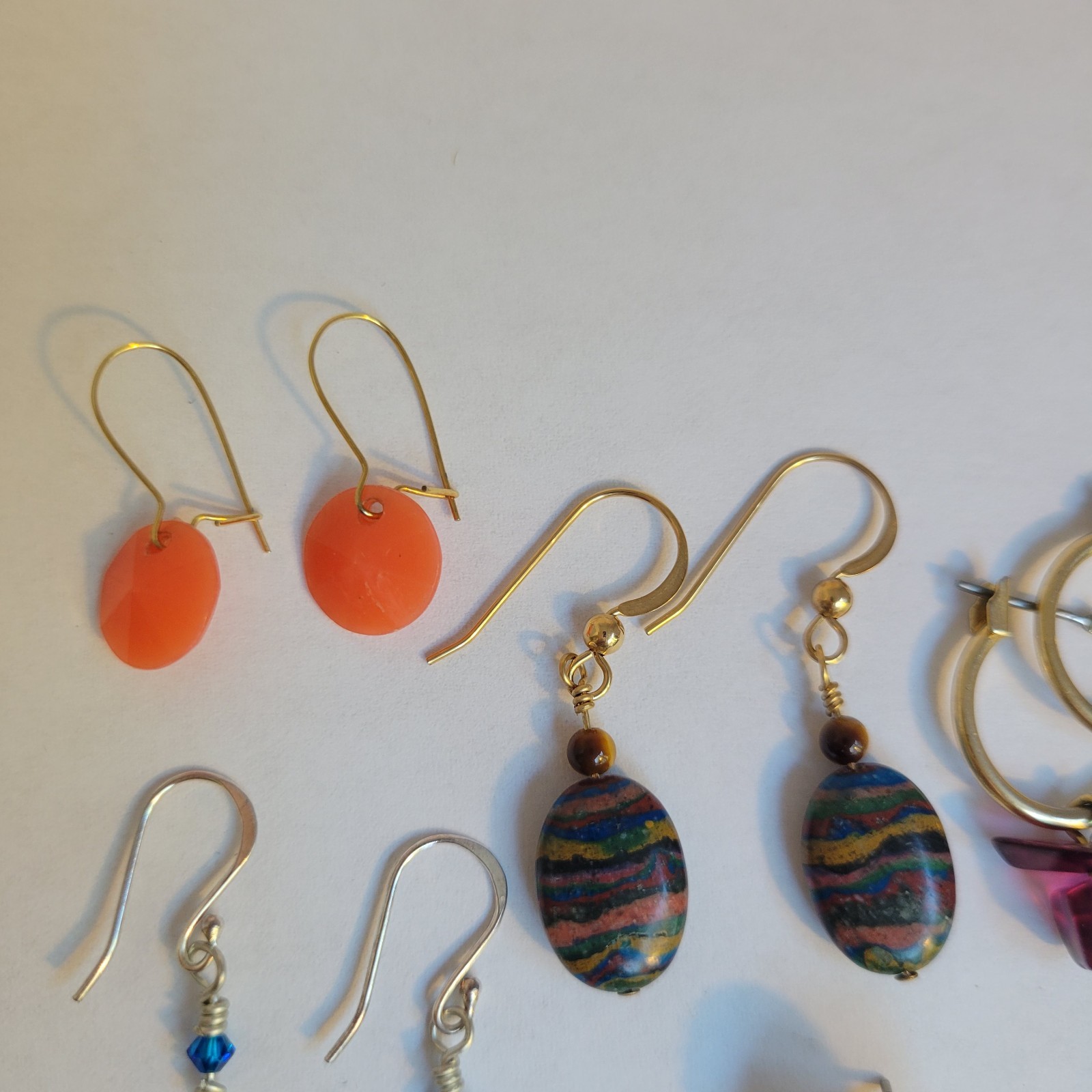 Vintage To Now Earrings Fashion Jewelry Lot Of 7 Pairs Beaded Dangle Drop Boho