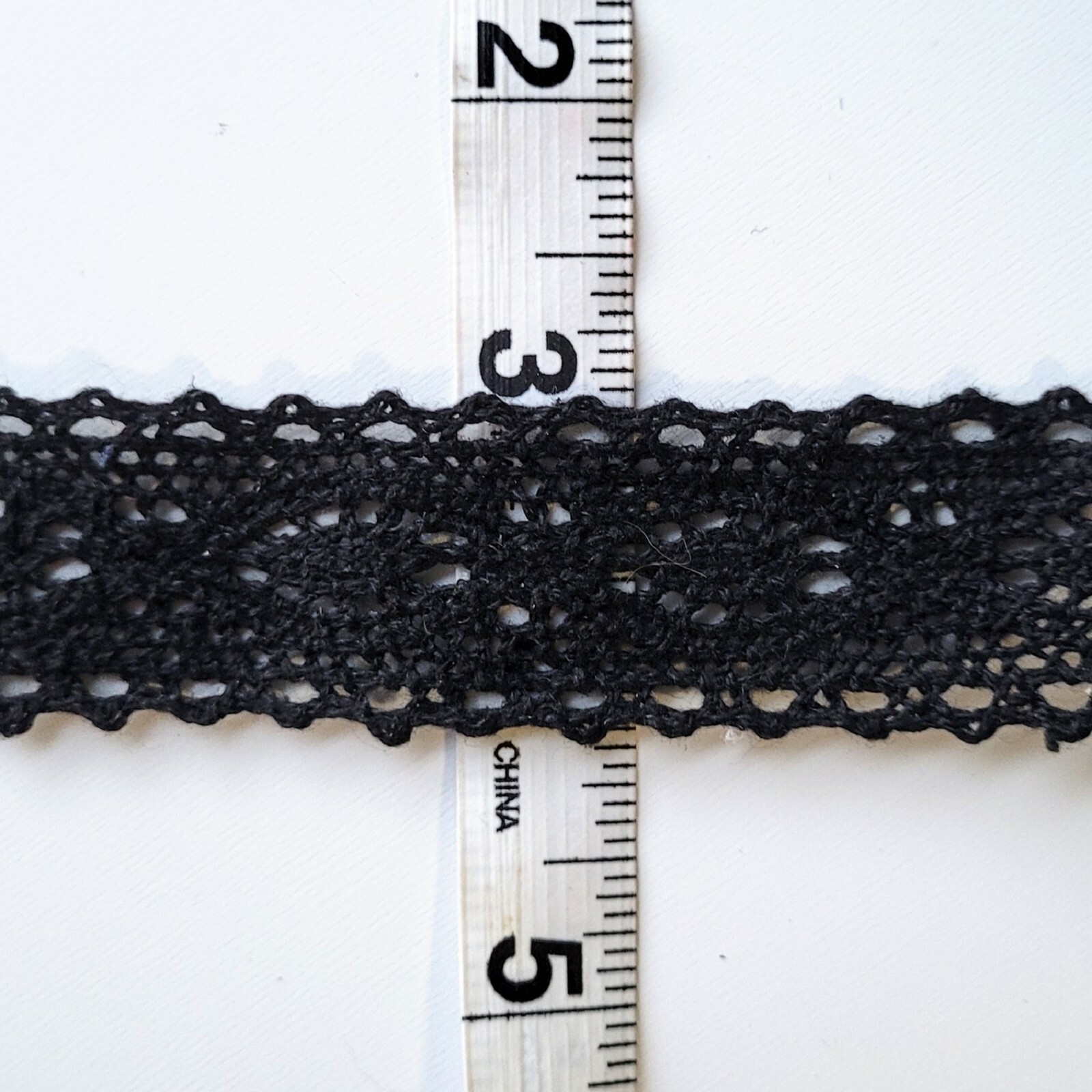 Wide Black Lace Choker Boho Crochet Adjustable Necklace Gothic Jewelry