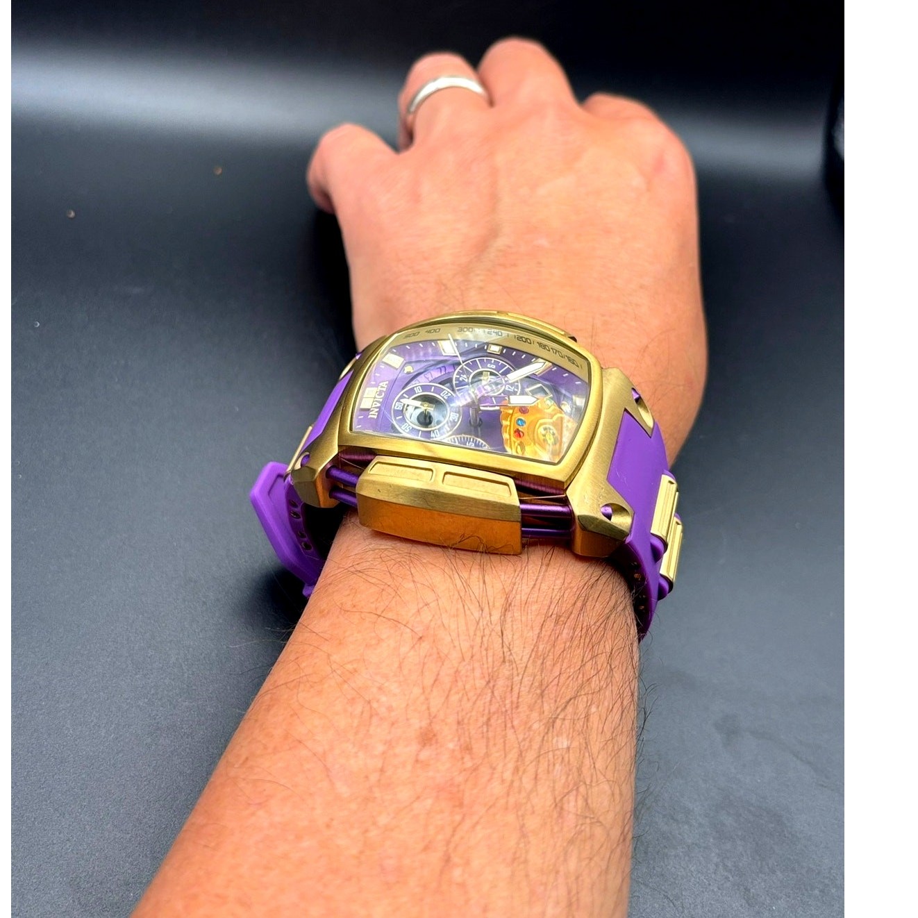 Invicta Marvel Thanos 37390 Limited Edition 53mm Chronograph Watch 225/4000