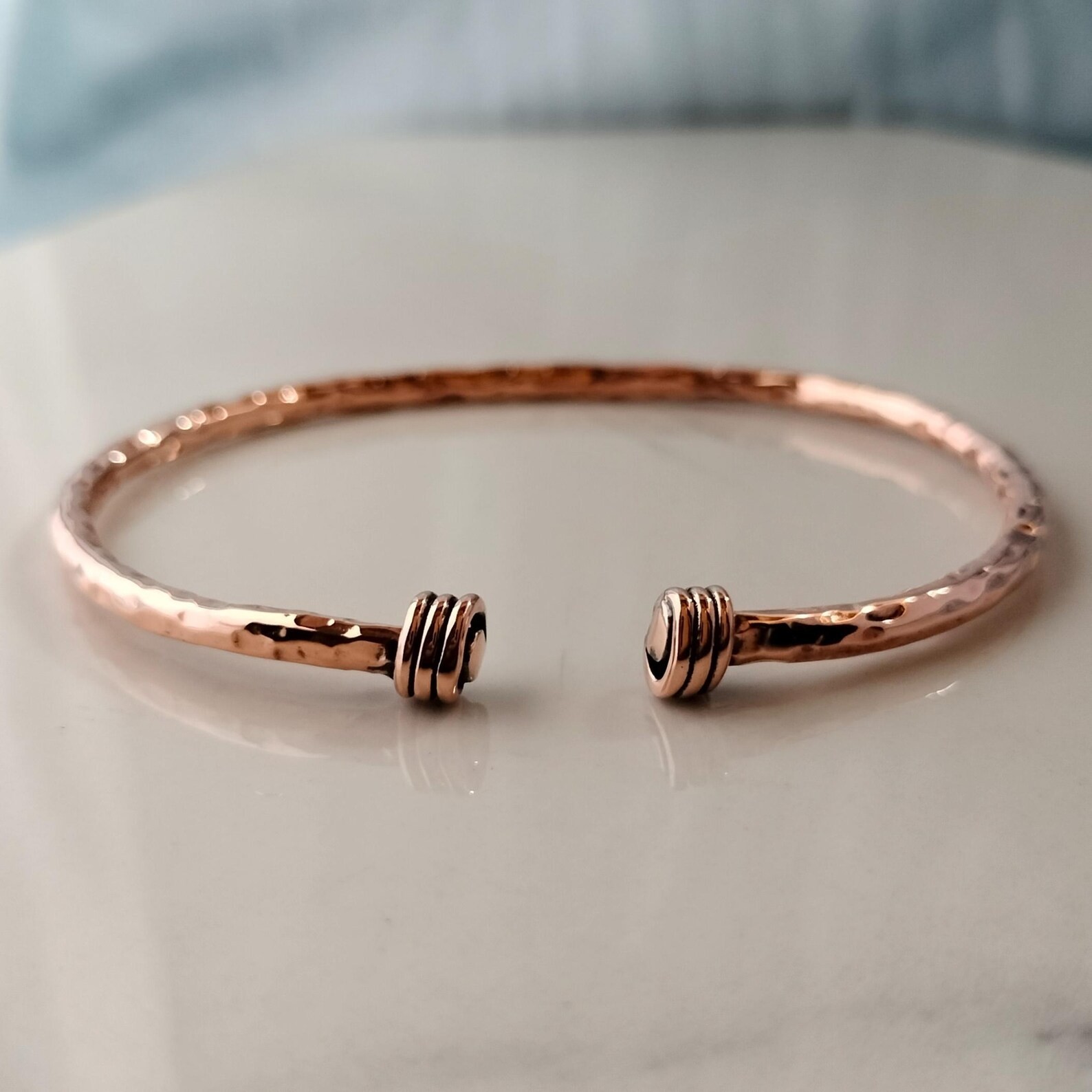 1 Pc Pure Copper Bracelet Bangle, Healing Bangles, Unisex, Dainty Openable