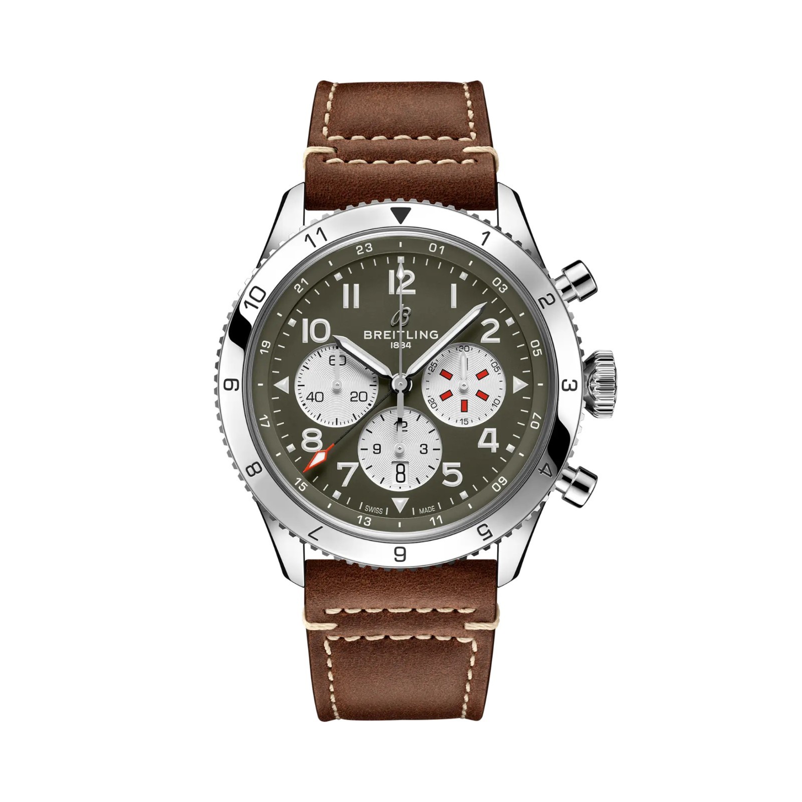 Breitling Super AVI B04 Chrono GMT 46 Curtiss Warhawk AB04452A1L1X1 Box & Papers