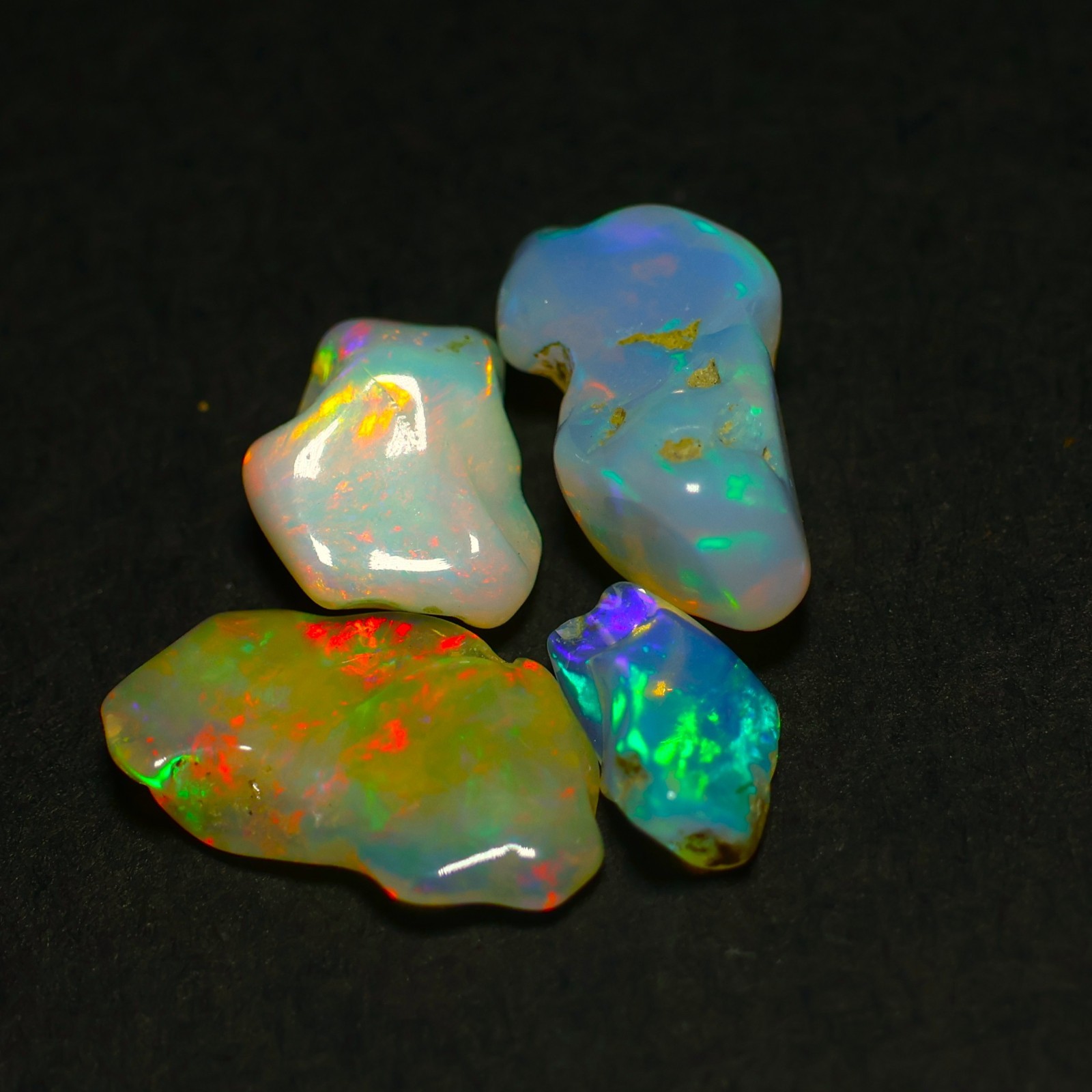 Natural Ethiopian Welo Opal Polished Rough 22.65 Ct | Fire Opal Gemstone | Brigh