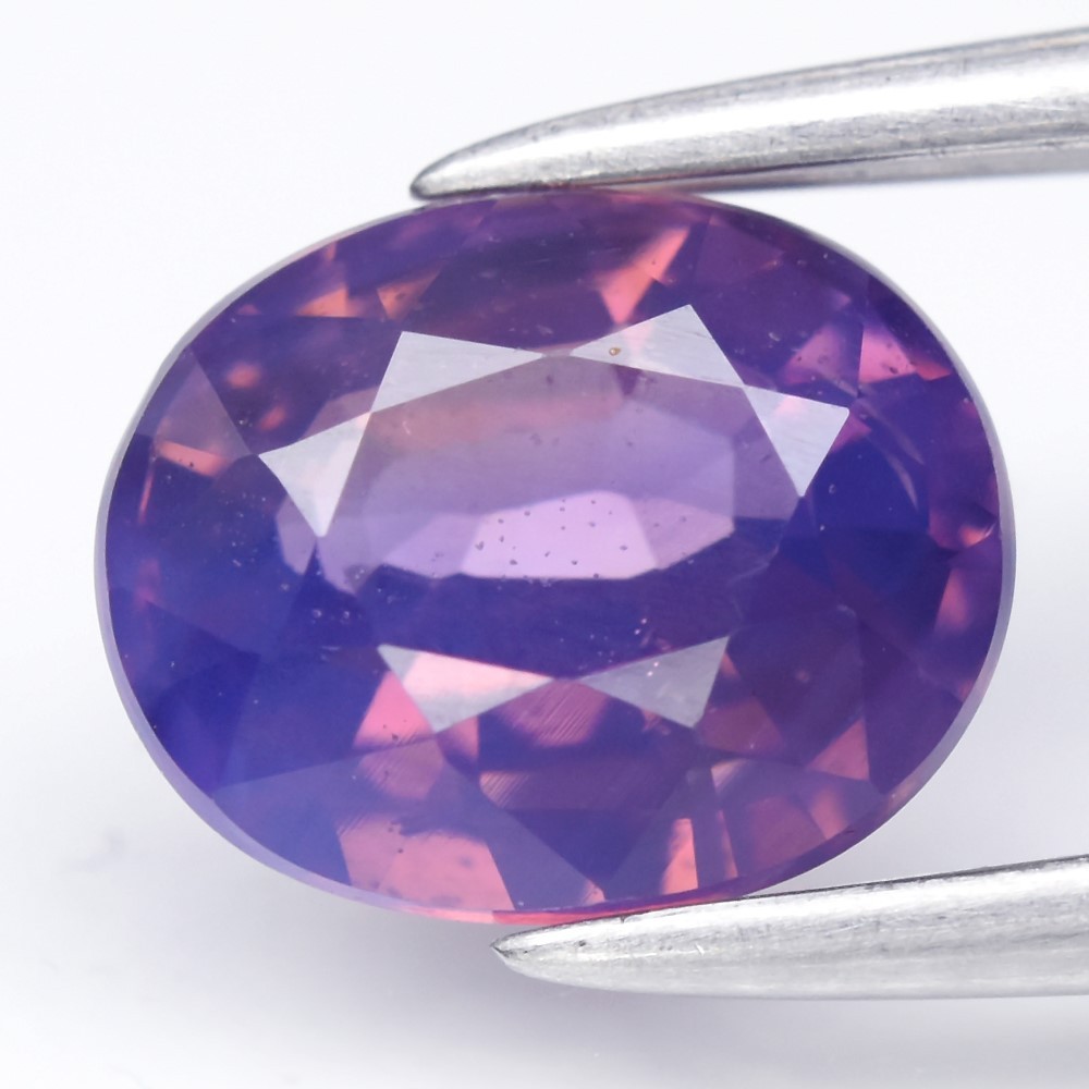 💎 1.20ct 6.7×5.5mm Oval Natural Purple Sapphire – Unheated, Mozambique Gemstone