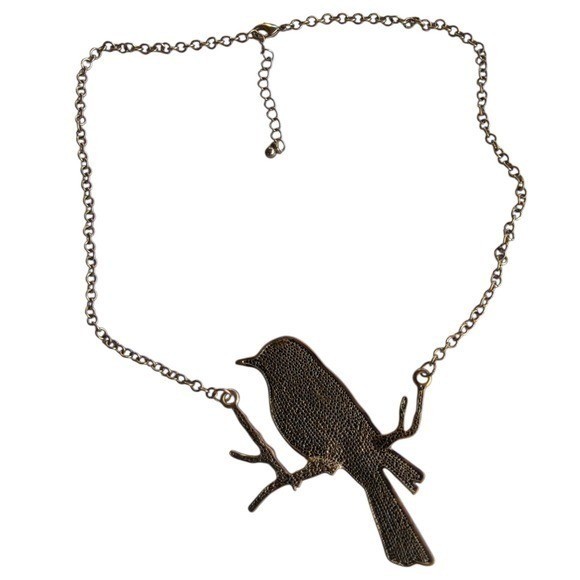 Fred Flare Enamel Bird Necklace Green Bird Pendant Kitsch Cottagecore 18″-20″