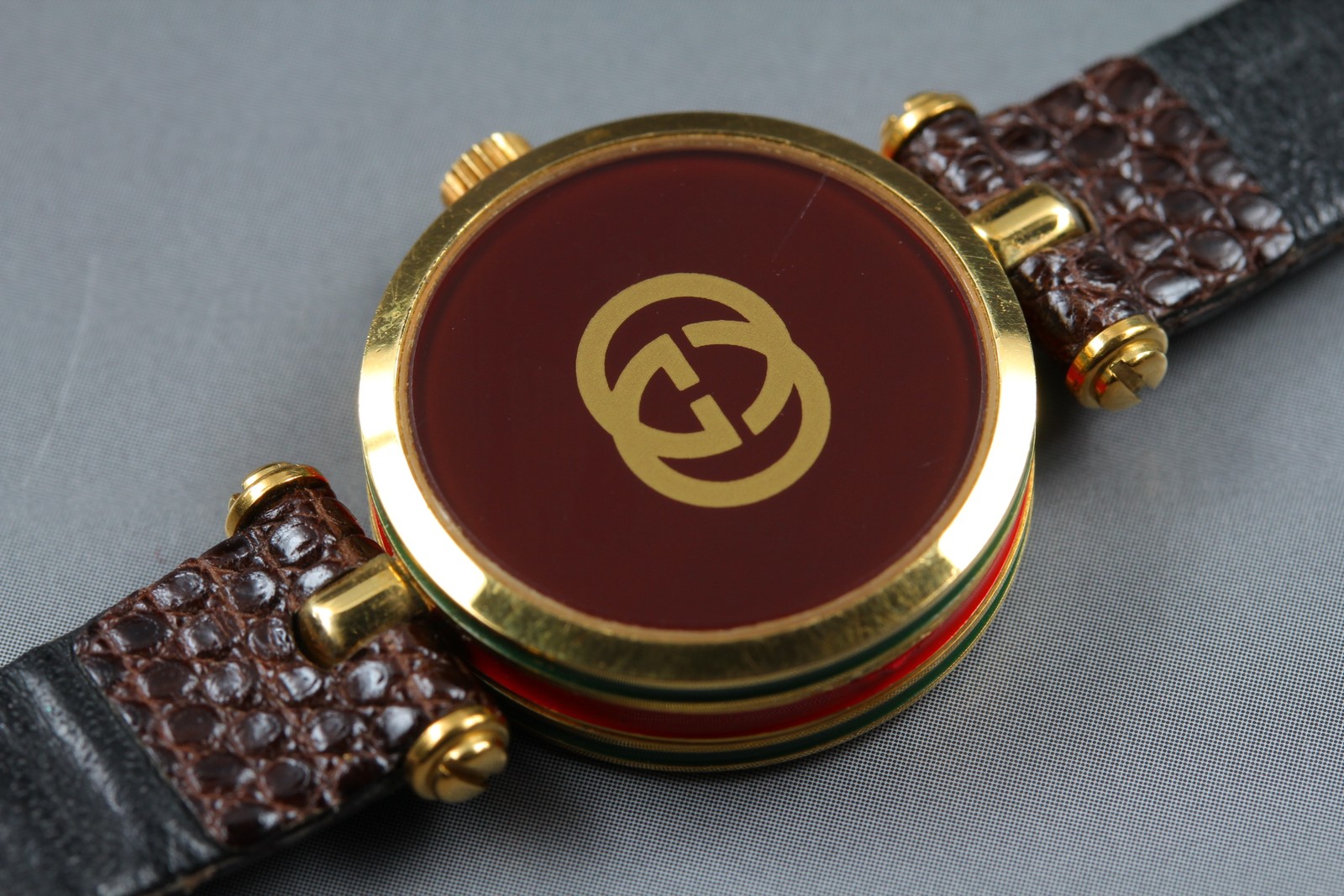 [NEAR MINT] Gucci 2000L Sherry Line Vintage Gold Quartz Ivory Dial Women’s Watch