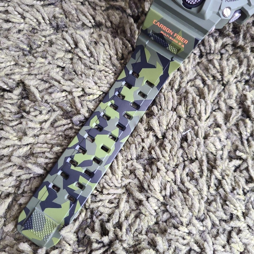 Casio G-Shock GW 9400CMJ 3JR Rangeman Green Camo Solar Radio Watch Used