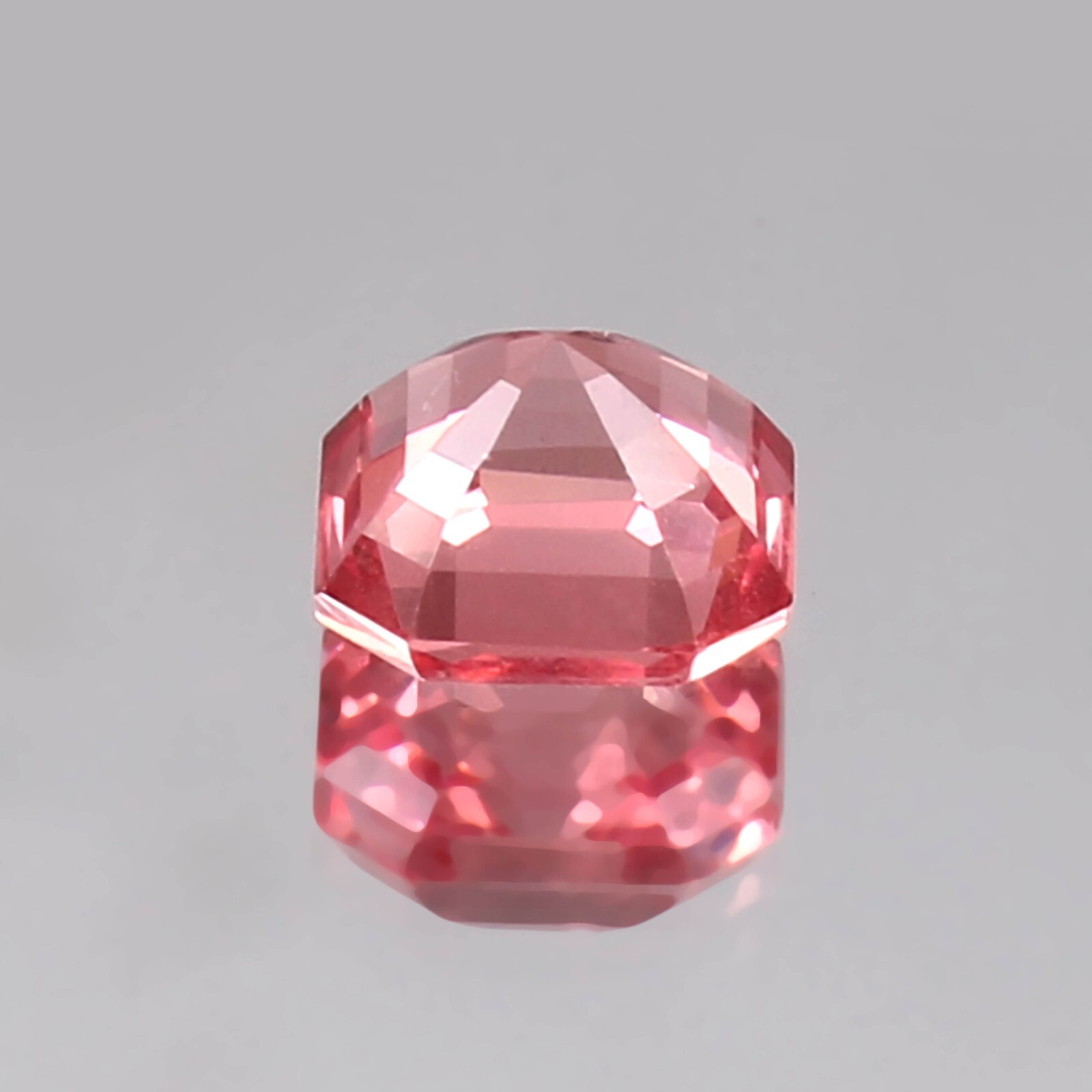 Natural Flawless Ceylon Padparadscha Sapphire Asscher Cut 9×9 MM Loose Gemstone