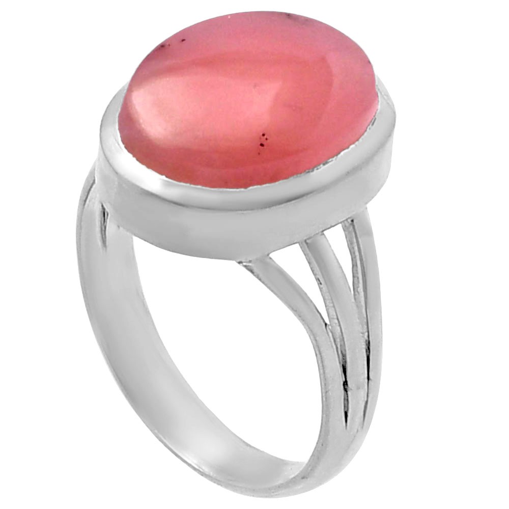 Natural Guava Quartz – Brazil 925 Sterling Silver Ring s.7.5 Jewelry R-1006