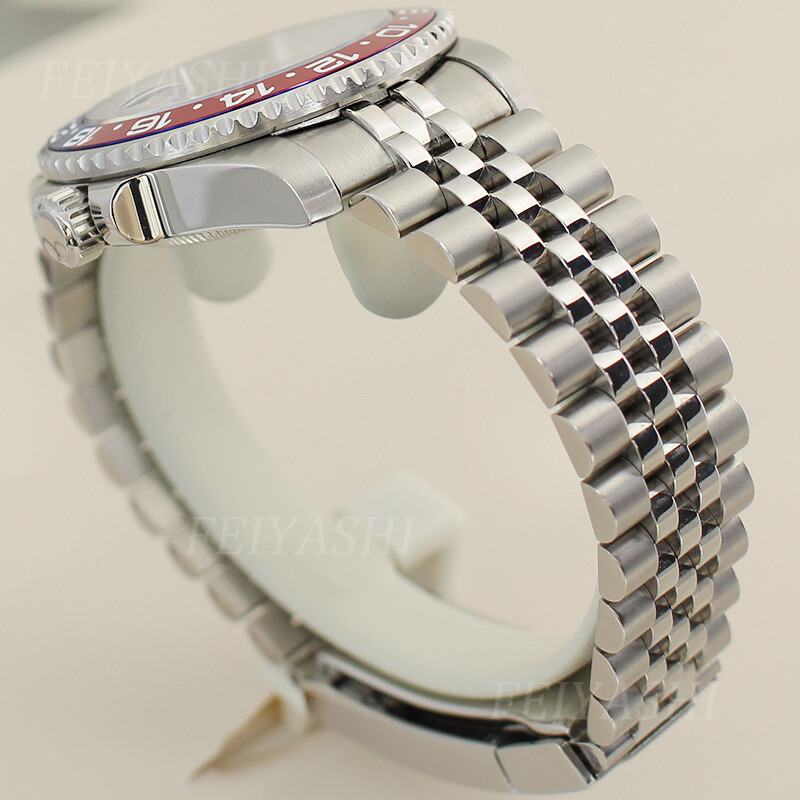 40mm nh35 Watch case Jubilee Bracelet GMT Ceramic Ring Sapphire Cyclops Sapphire