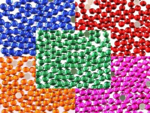 New 7200 Hot Fix Rhinestones 3 mm 10ss 5 Rainbow Colors