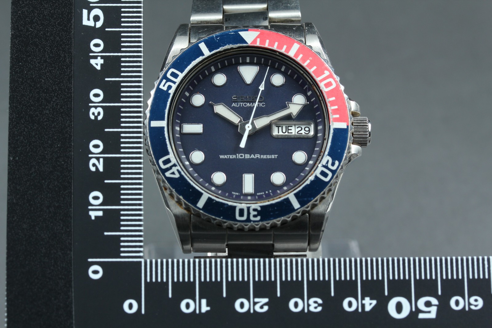 Exc+5 Seiko Diver’s SKX033 7S26-0040 Pepsi Automatic Mens Watch From JAPAN