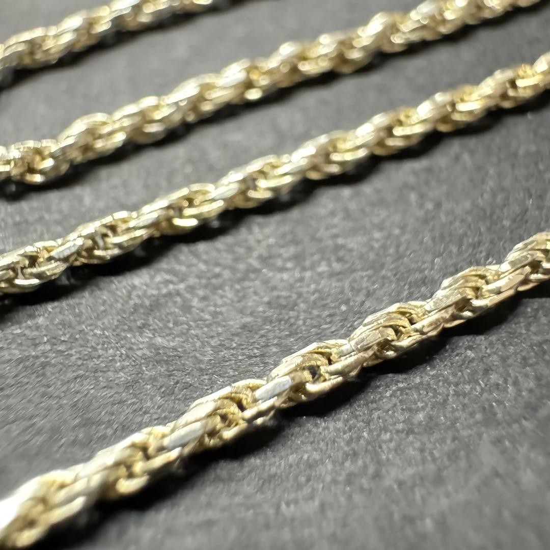 Italy Silver Rope Chain Necklace 41cm 1.5mm