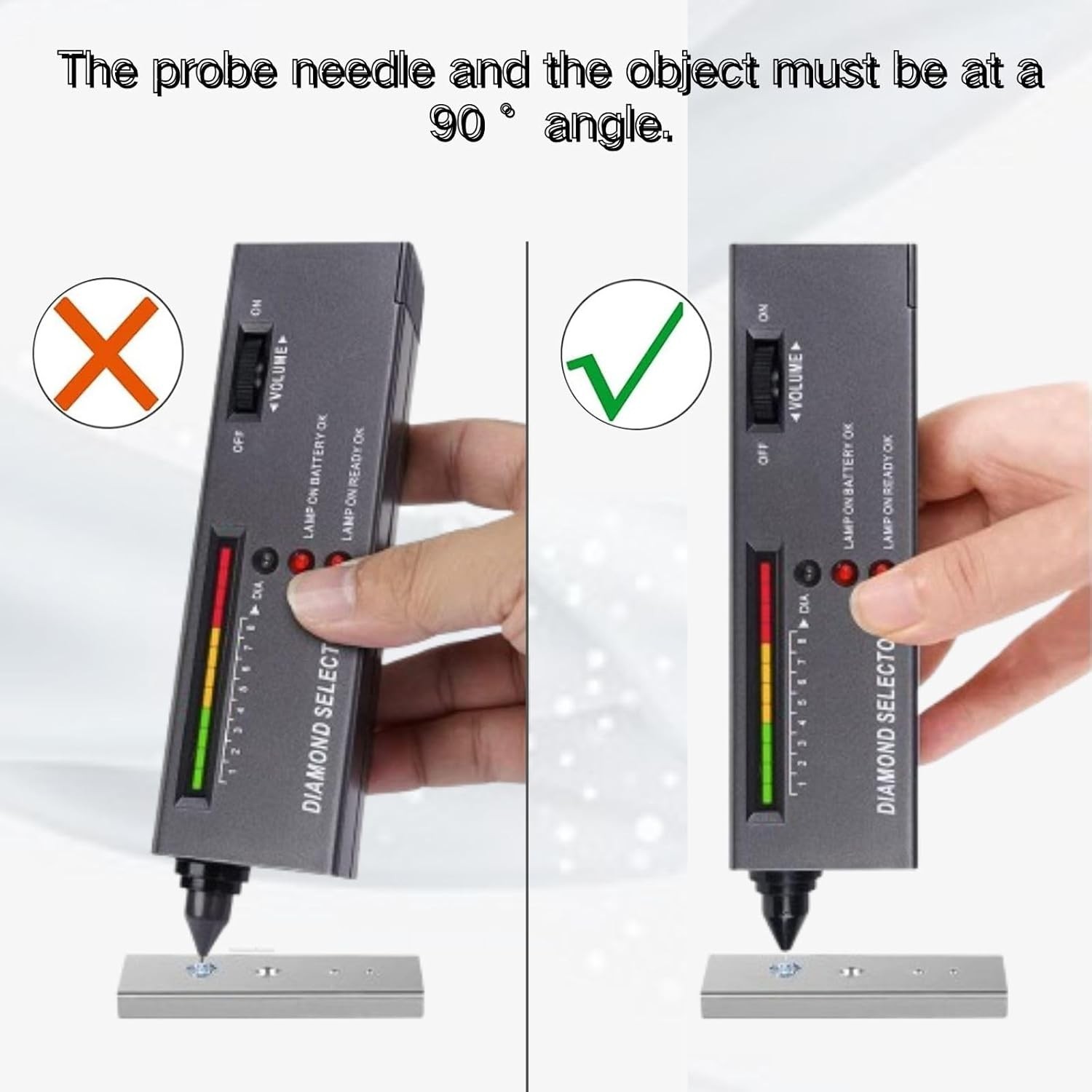 Essential Diamond Tester Pen with Stylus and Leather Pouch – Lightweight Design