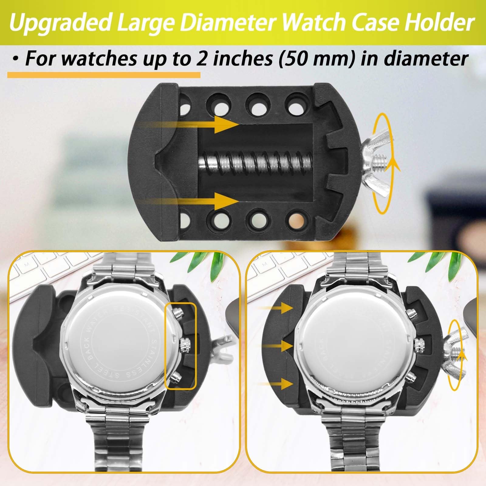 GLDCAPA Watch Battery Replacement Tool, Repair Kit, Link Black