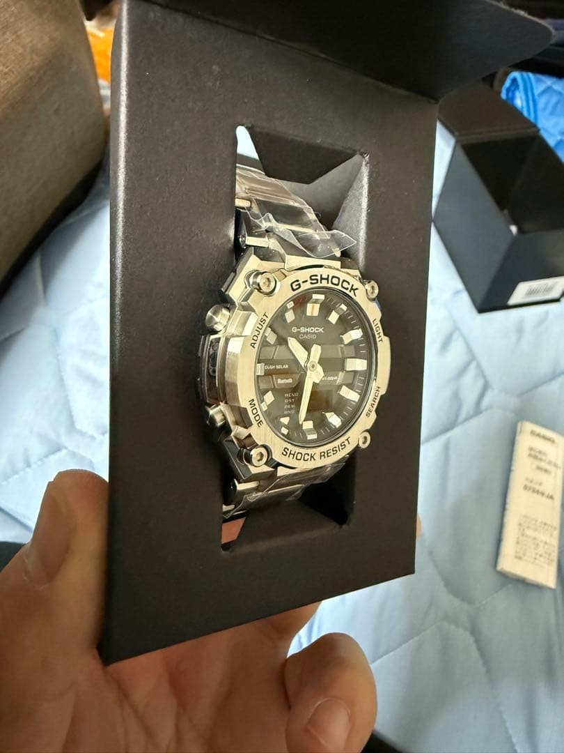 Casio G SHOCK Wristwatch GST B600D 1AJF Silver
