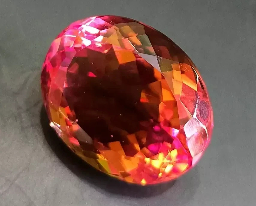 GIE Certified 124 Ct Natural Oval Cut Zultanite Color Changing Turkish Gemstone