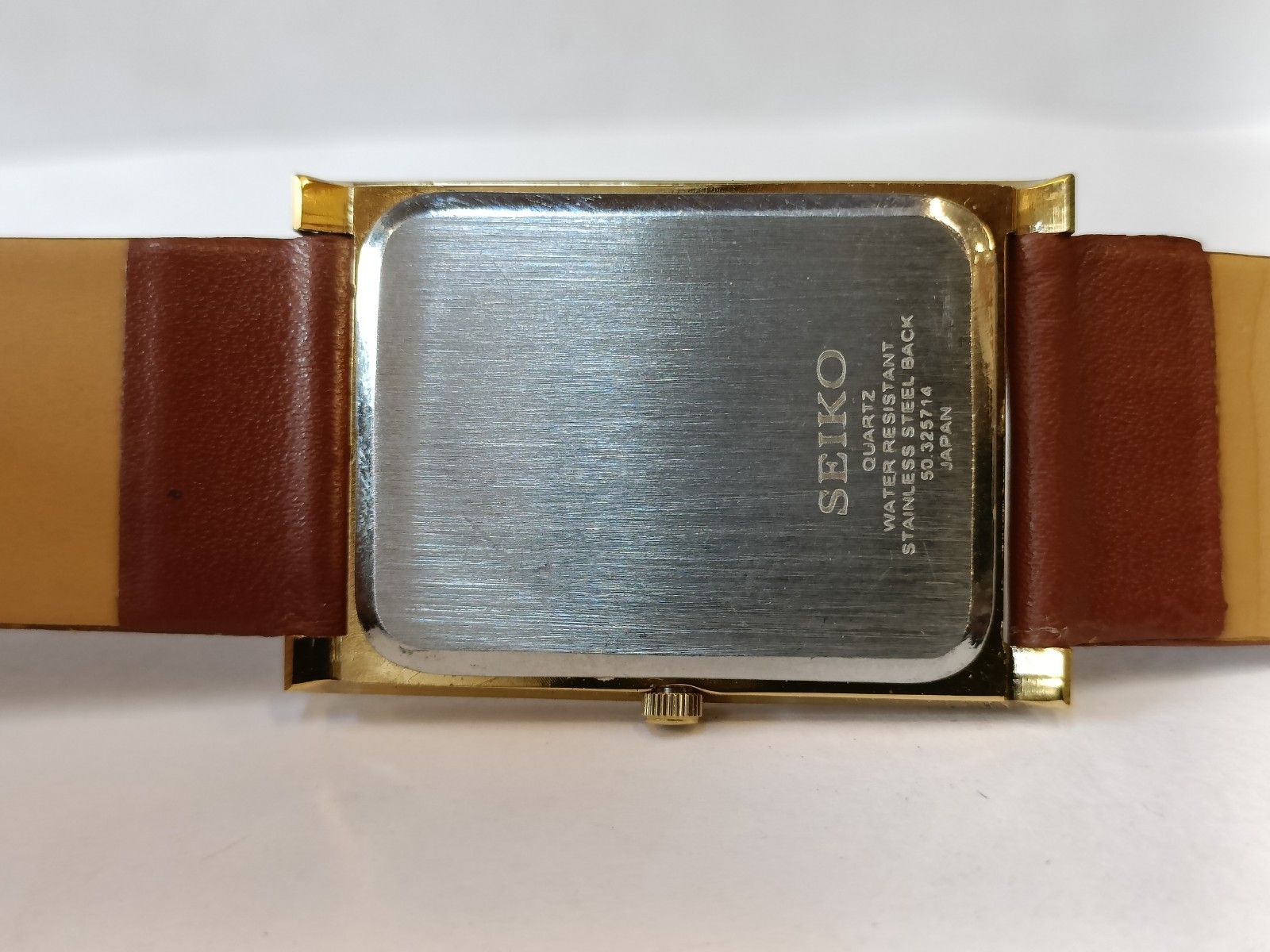 VINTAGE SEIKO SLIM QUARTZ BLACK DIAL JAPAN MEN’S WORKING DRESS WATCH