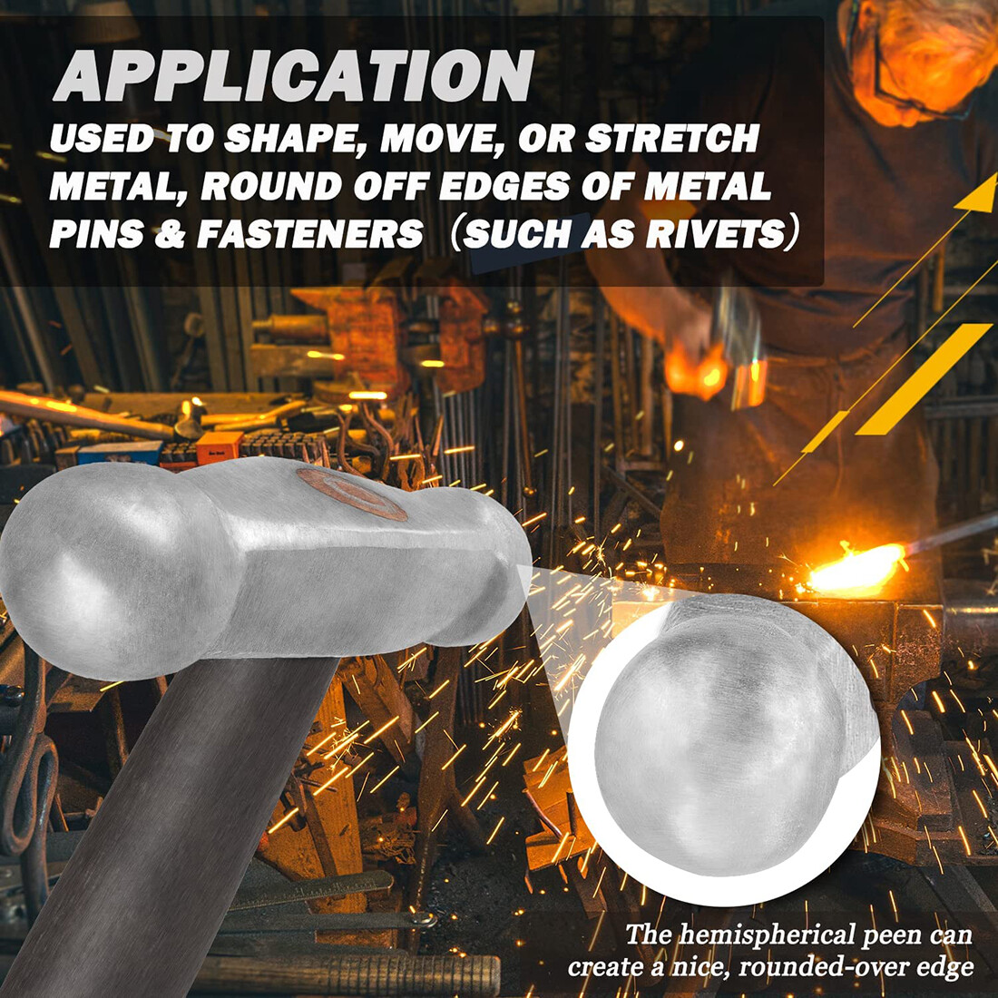 Goldsmiths Jewelers Ball Head Hammer Jewelry Making Tool Silversmith Texturing