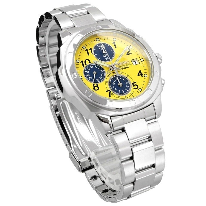 Seiko Yellow Men’s Watch – SND409 New from Japan