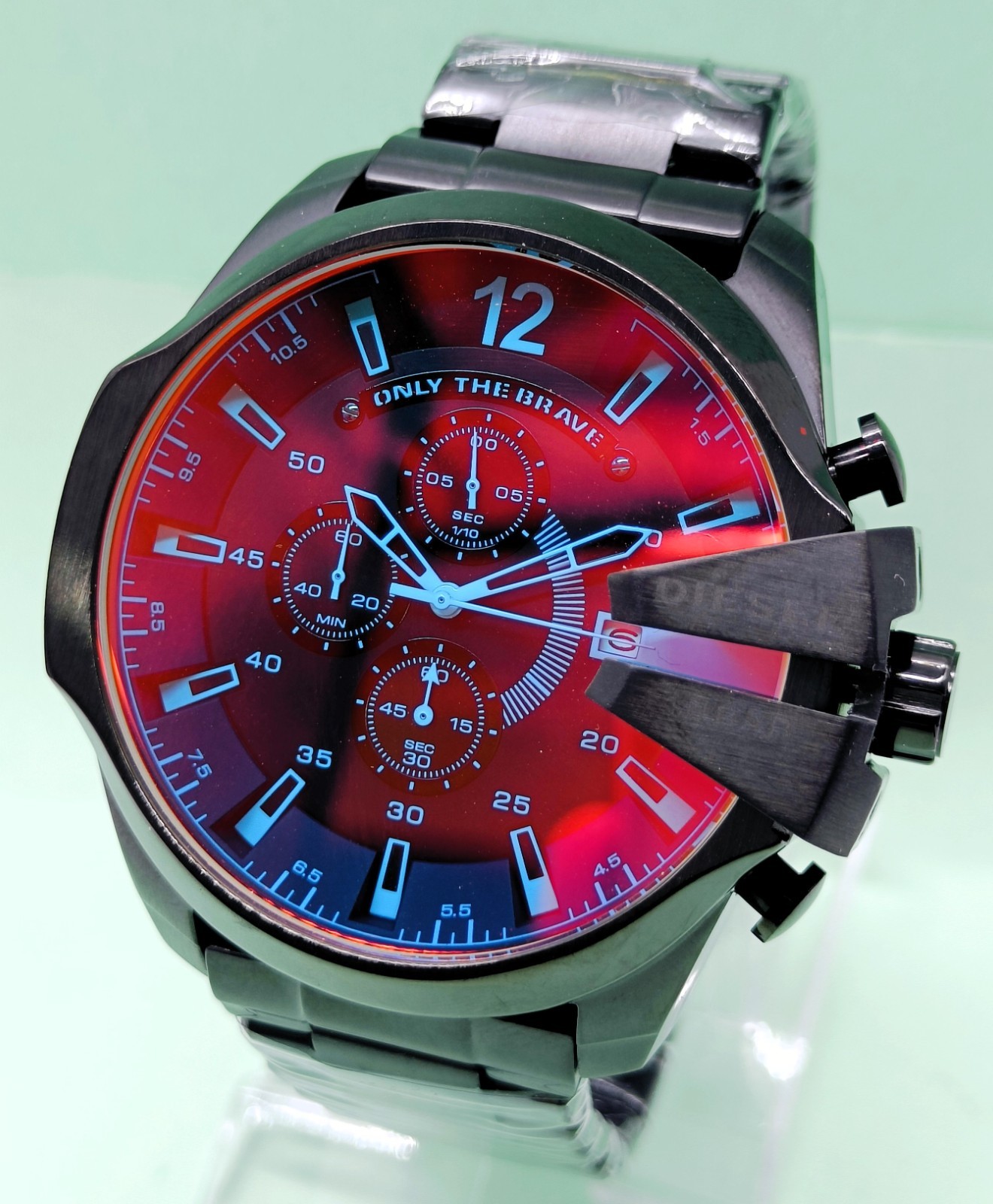Fantastic Diesel 10 Bar “ONLY THE BRAVE” Chronograph Quartz Men’s Wrist Watch
