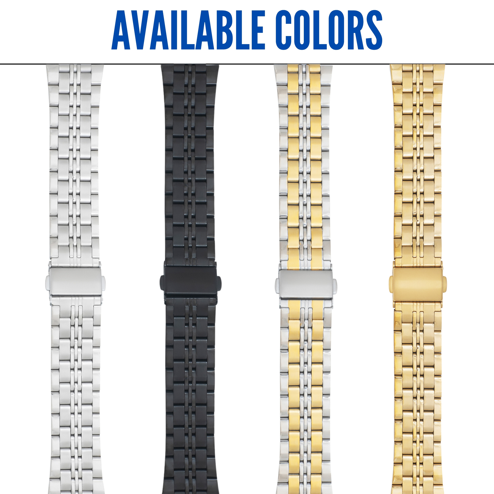 22mm Jubilee Stainless Steel Metal Watch Band for Armand Nicolet JH9 M02 M02-4