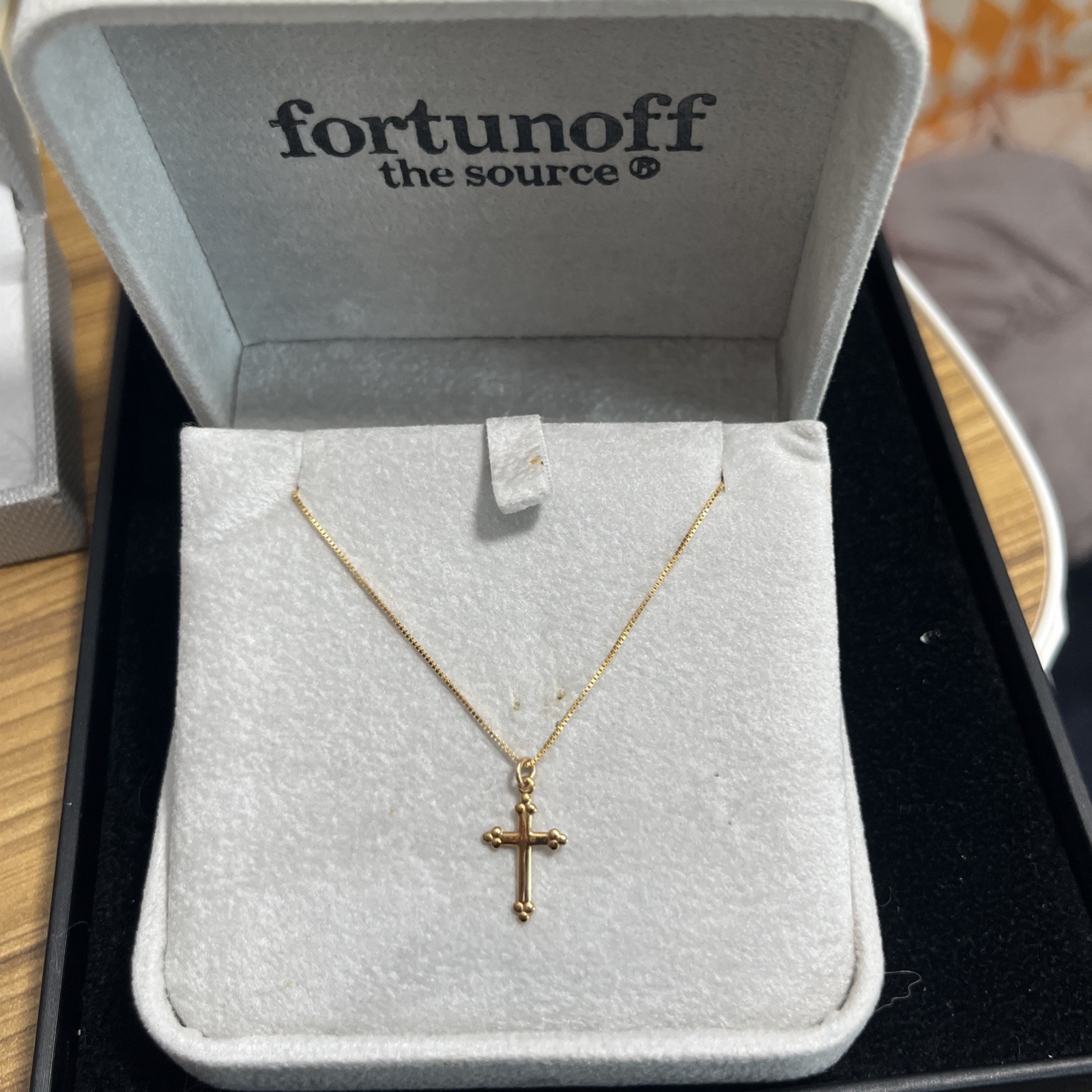 14k Gold Cross Necklace