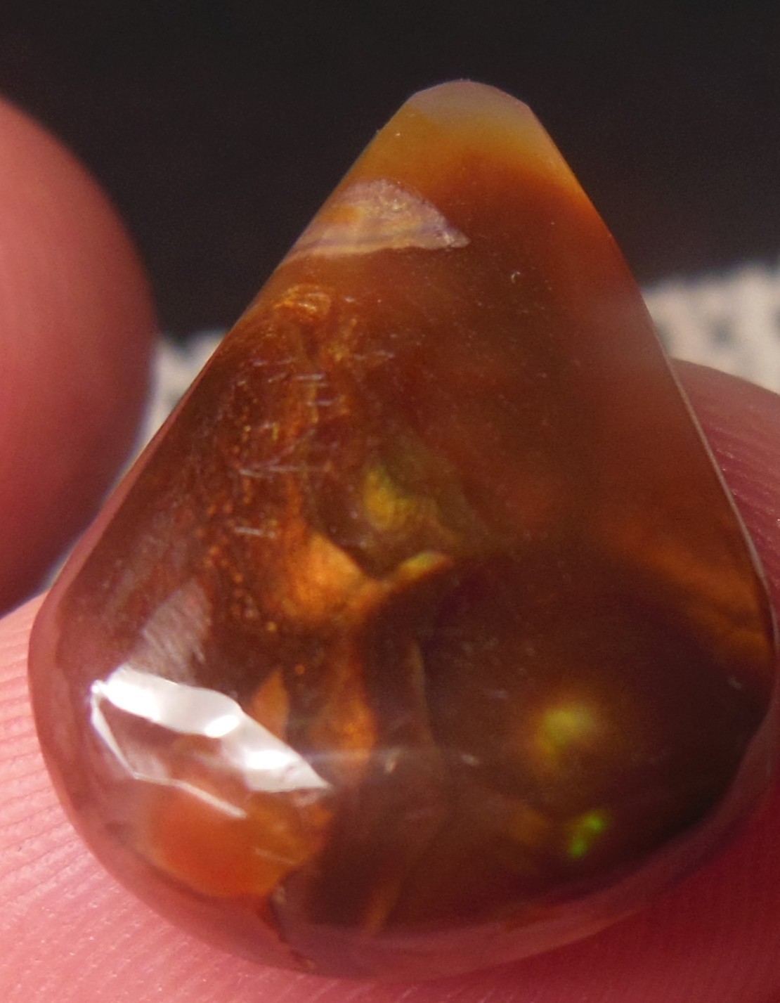 10.00ct Mexican Fire Agate 19.6mm x 14.6mm x 5mm