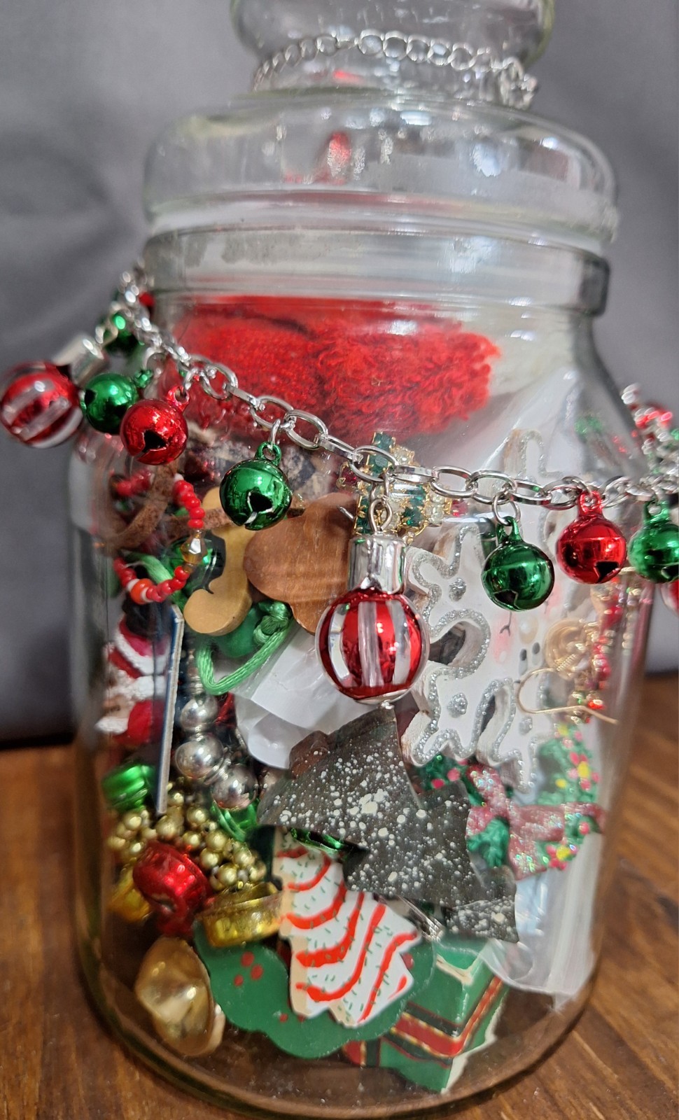 Mystery Jewelry Jar Christmas Themed Vintage To Now Large