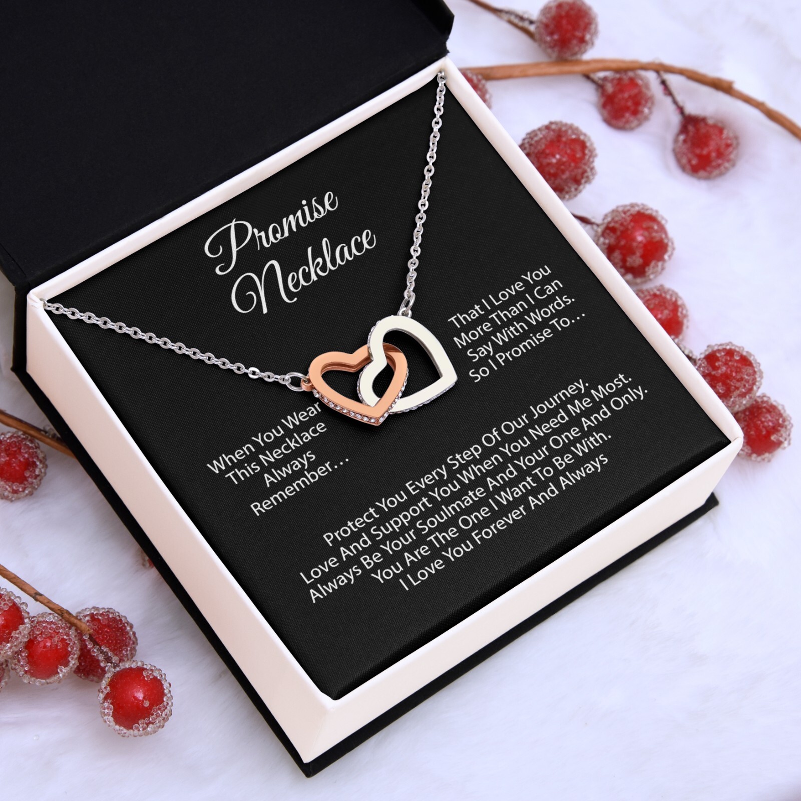 Promise Necklace For Soulmate, Valentine Gift, Birthday Gift, Anniversary Gift
